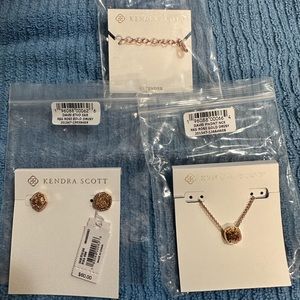 Kendra Scott Davie Rose Gold Drusy